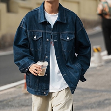 24款牛仔夹克宽松韩版工装潮流水洗外套N991/P98，男装夹克，星座202