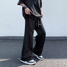 阔腿裤原宿文艺简约潮流气质ins自然腰休闲裤长裤K271P35，男装休闲裤，星座1116-2