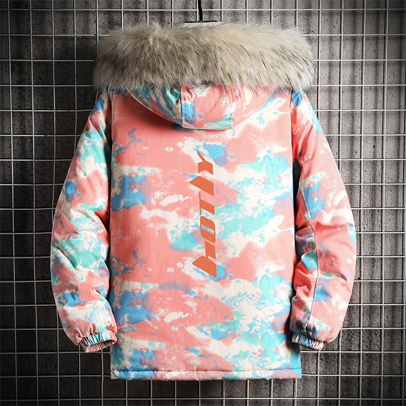 MC49006-P135日系潮衣男大码派克服男工装服外套袄网格,男装棉衣,电商A040A