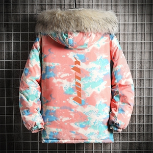 MC49006-P135 日系潮衣男大码派克服男工装服外套袄 网格图片