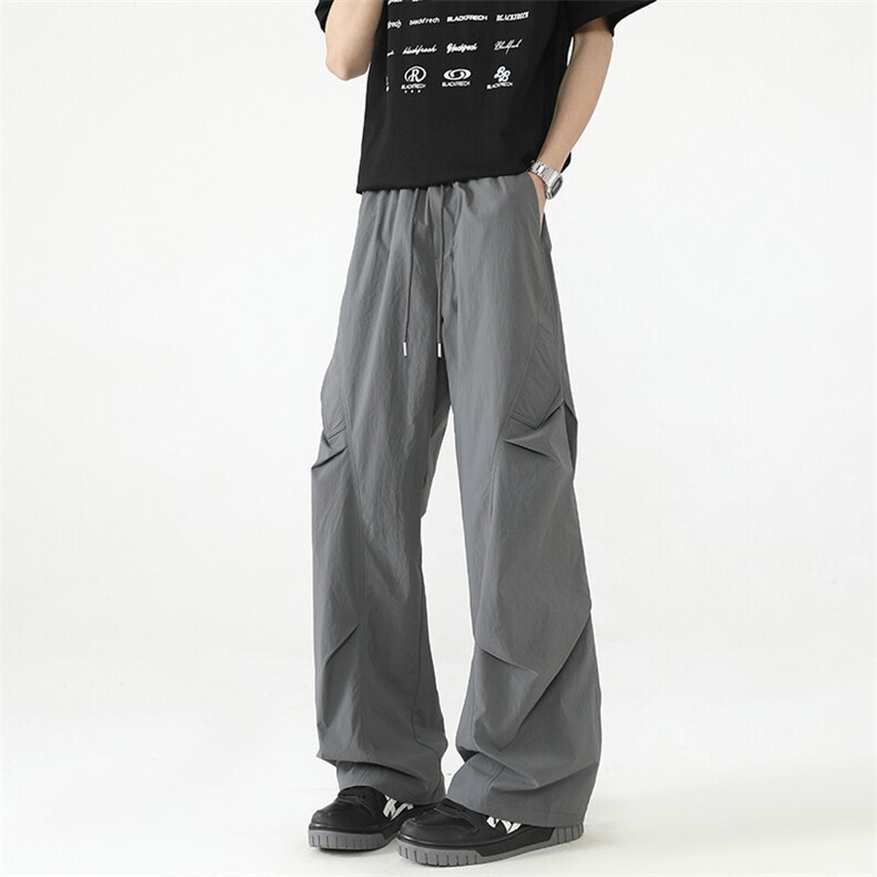 夏季新款工装裤宽松褶皱休闲裤抖音品质A111-A236-P35,男装工装外套,电商基地A111