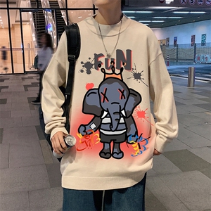 M18221-P45 加绒款-P65半高领毛衣男士大码针织衫男毛线衣男图片