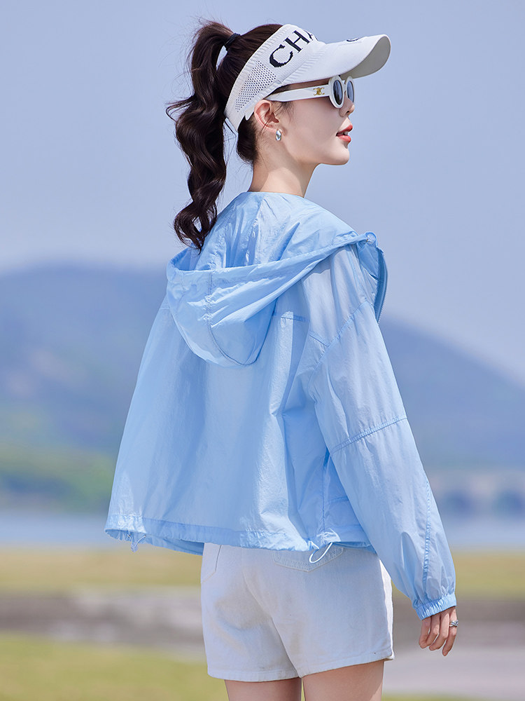 女2026新款夏装宽松显瘦今年流行空调衫旅行户外宽松薄短外套,女装防晒衣,靓衣阁