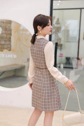 春装淑女风连衣裙，女装连衣裙，千禧宏运