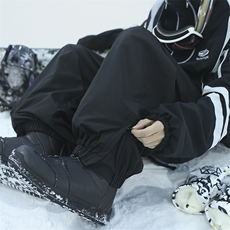 新款加绒加厚防水束脚滑雪裤XZ604-K129JR-P75控108，男装休闲裤，星座604