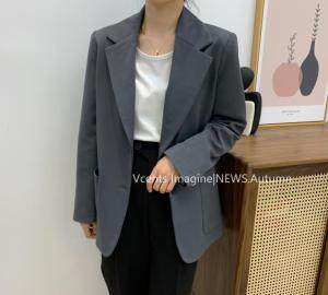 4023A新品2021新秋季工厂设计款西服肩部设计显瘦,女装其它,素妮