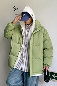 新款男百搭设计感连帽港风棉衣M062-P70控158图片