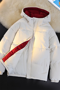 冬季clean撞色棉服中性加厚连帽短款棉衣 HZ8811-特P68不议价图片