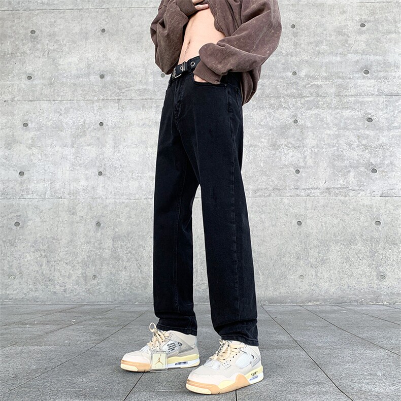 美式高街潮流宽松水洗牛仔裤直筒休闲裤A161-S2354-P51图片