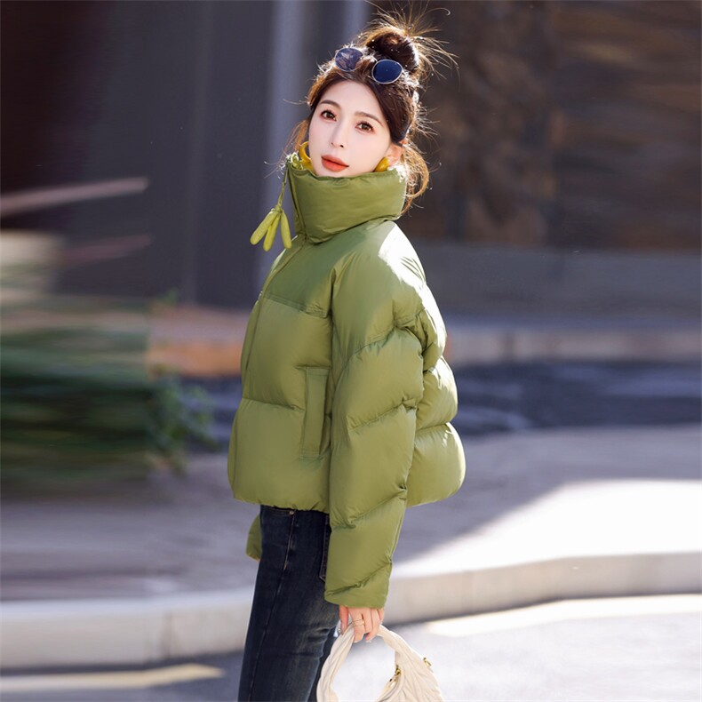 【Bao款】时尚面包服羽绒服2025冬季新品主推羽绒服显瘦小短款,女装羽绒服,意芙