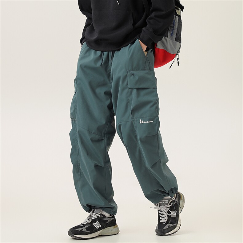 2025冬季新款男装日系宽松加绒加厚运动休闲棉裤束脚卫裤P980-F92图片