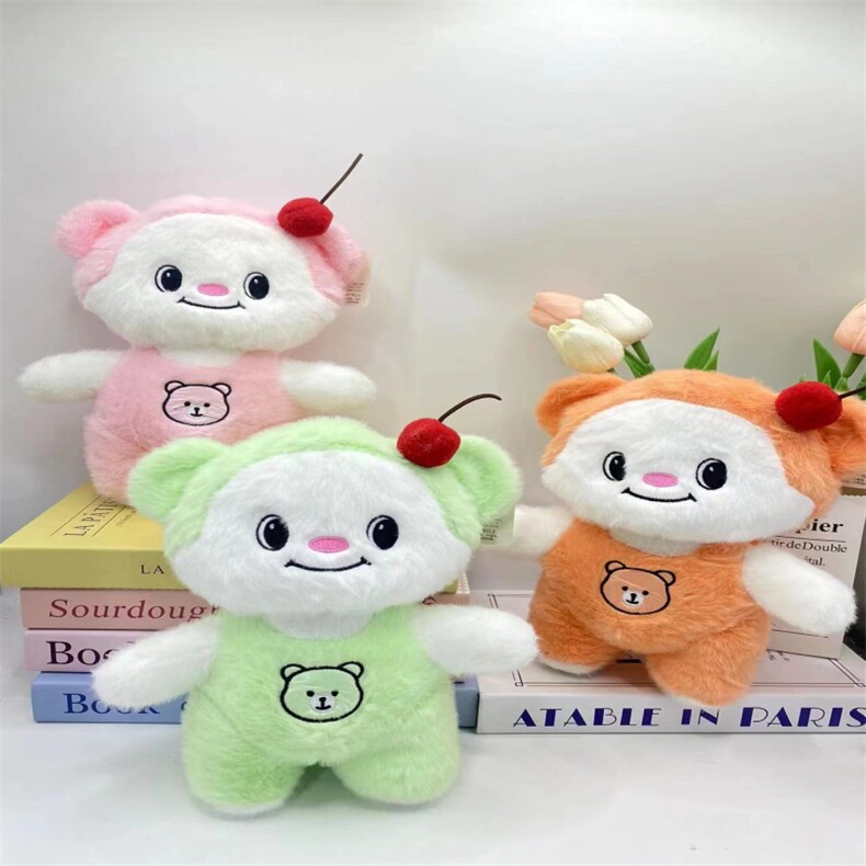 樱桃小熊（欧貂绒，小芊伊毛绒玩具