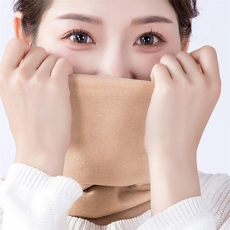 德绒脖套男女护颈椎肩颈保暖薄款套头围脖加绒，周边，晨宏羊绒