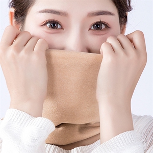 德绒脖套男女护颈椎肩颈保暖薄款套头围脖加绒图片