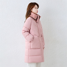 羽绒棉服女中长款2025冬季新款韩版收腰显瘦减龄时尚加厚外套棉袄，女装棉衣/棉服，琦鑫阁（原依鑫阁）