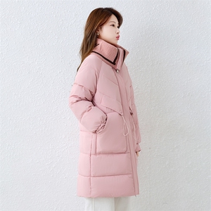 羽绒棉服女中长款2025冬季新款韩版收腰显瘦减龄时尚加厚外套棉袄图片
