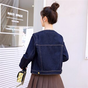 小个子设计感牛仔外套女2025秋季新款时尚高级感百搭上衣短外套图片