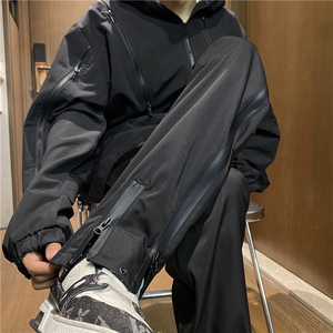 抖音品质新款高街机能防水双拉链微喇冲锋裤B315-K23426-p50控68图片