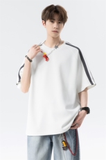 美式复古重磅撞色拼接T恤短袖男夏季新款插肩袖T3612-特价P29，男装T恤，电商A007