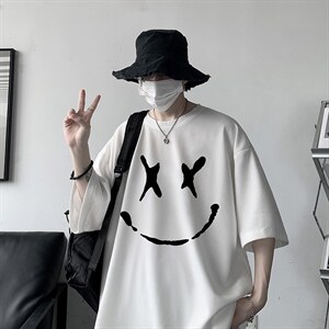 HT73190-P22 华夫格t恤男短袖男大码五分袖 大皂风图片