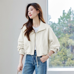 正品2025新款依尚街区短款长袖短外套 女 百搭 休闲图片