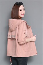 风衣女短款春秋季2021新款韩版休闲宽松矮小个子外套潮，女装短外套，依恋蒂丝