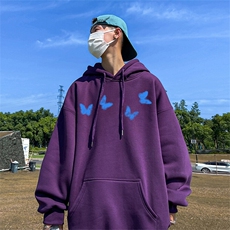 抖音得物供货可提供视频春装重磅美式宽松连帽卫衣DL2439，男装卫衣，电商A486-1