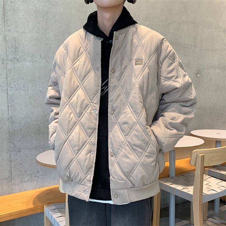 冬季加厚棉衣男韩版潮流百搭痞帅宽松港风休闲棒球服MY0417-P63图片