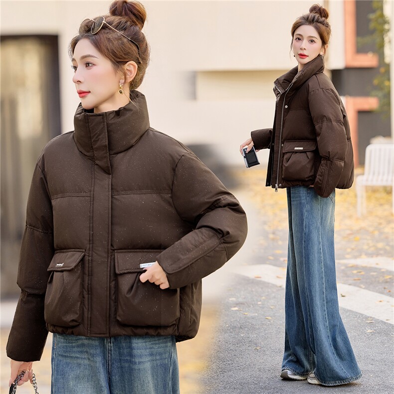 2025冬装新款时尚立领羽绒服,女装羽绒服,鑫鑫格