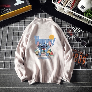 M18077-P45加绒款-P65半高领毛衣男士大码针织衫男毛线衣男线衫
