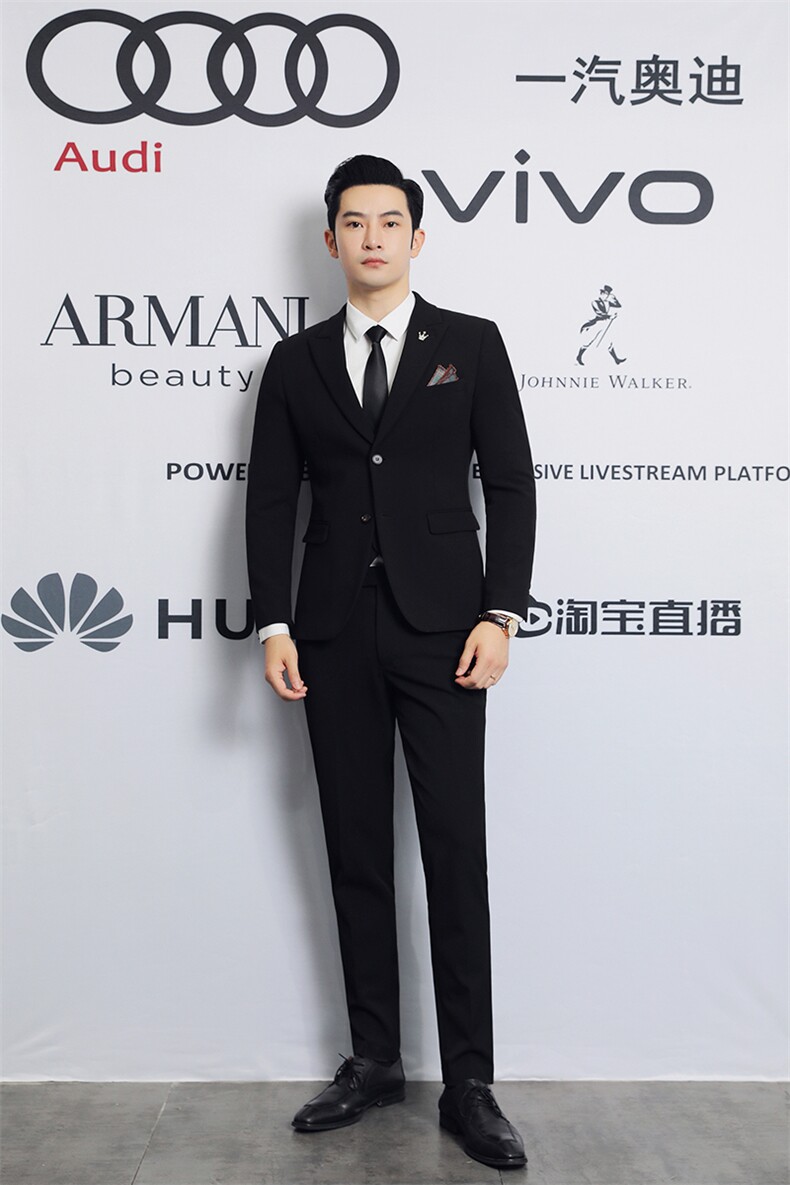 2025新款双排扣三件套装商务休闲西服2205-P220,男装西服,星座311B