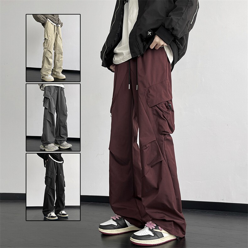 A1001P55控78-秋季新款伞兵工装裤男美式机能设计感冲锋裤子长裤，男装休闲裤，电商B241