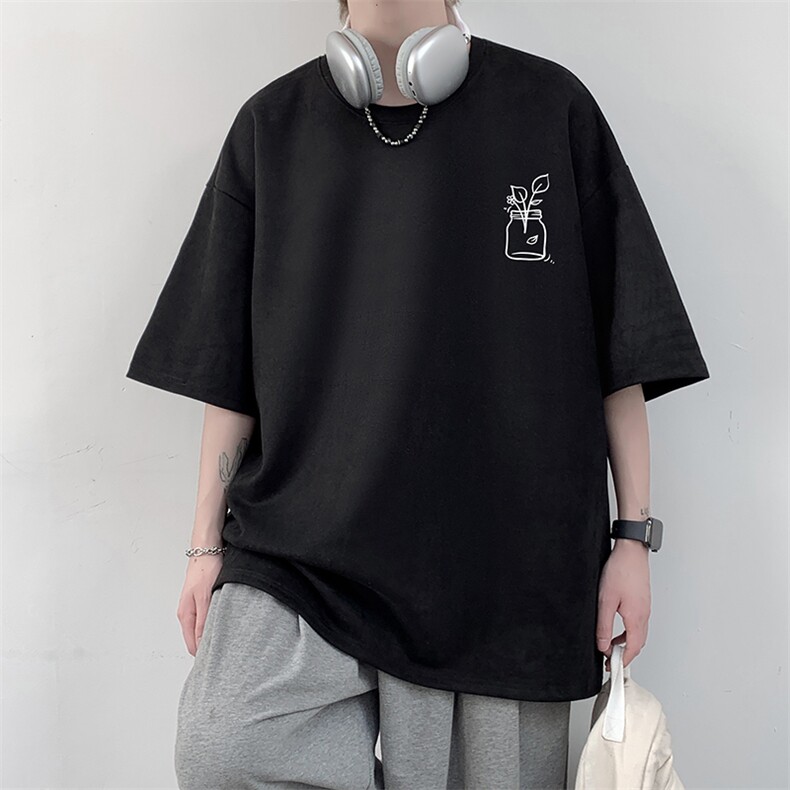 麂皮绒短袖t恤男大码半袖男JD82430-P25,男装T恤,电商A040