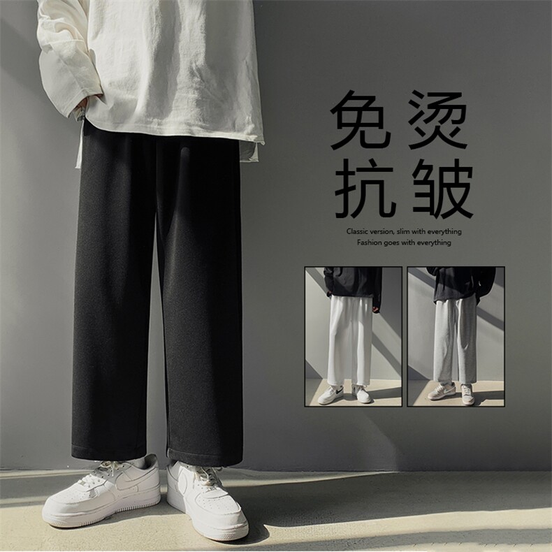 潮牌2022修腿时尚卫裤高弹健康布聚酯纤维 WK10-1特批22图片