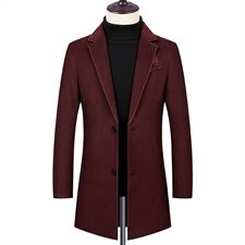 新款50%毛呢中长款风衣男秋冬绣花大码外套毛呢大衣男1961-P170，男装毛呢大衣，星座217-4