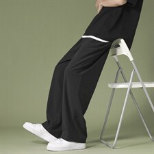新款2023春款港风直筒宽松休闲裤卫裤运动裤2028-特批22，男装休闲裤，星座718-1