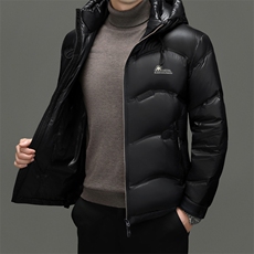 DF31807钱塘2020-2时尚百搭简约冬季厚款连帽中年男士羽绒服P263，男装羽绒服，钱塘207-2