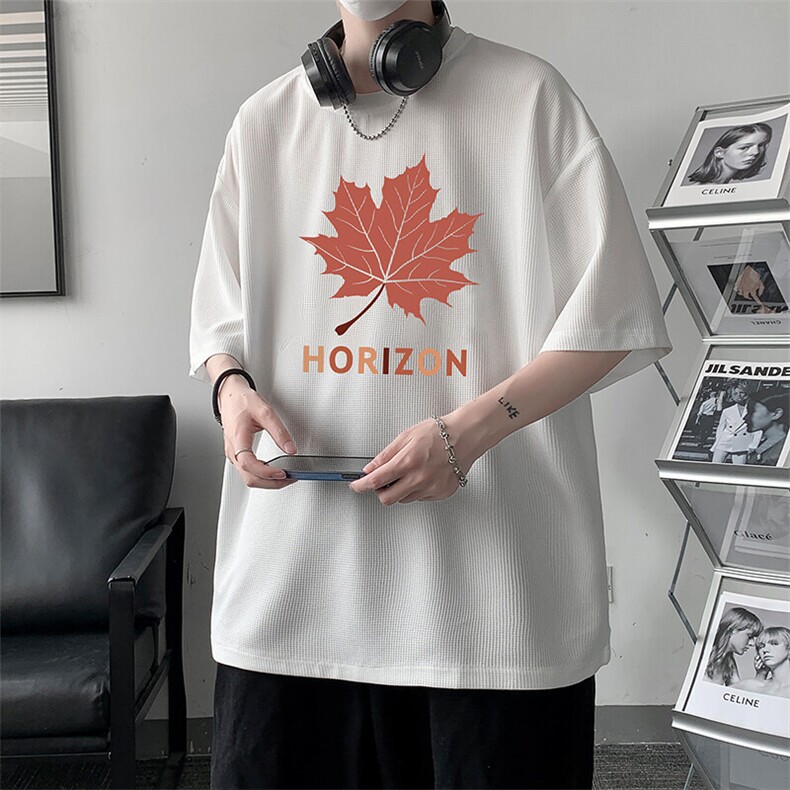 华夫格t恤男短袖男大码五分袖HT73423-P22,男装T恤,电商A040
