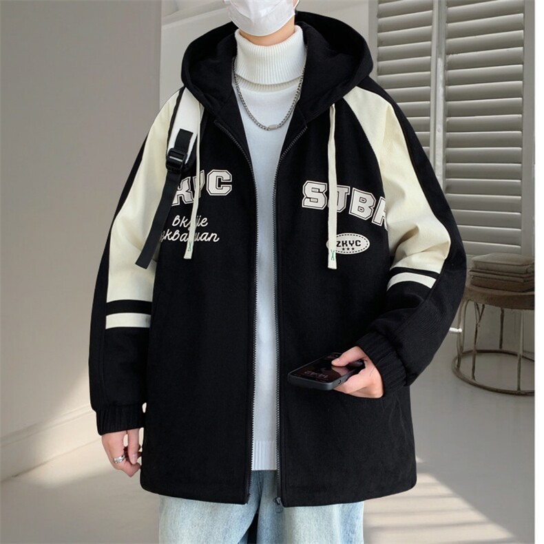 男青年休闲工装加绒夹克加绒加厚夹克棉服保暖外套LH6895-P100,男装夹克,星座1105-3