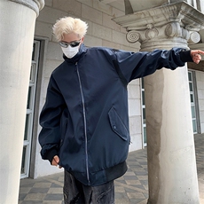 秋款男夹克衫条纹拼色工装冲锋衣外套JK655P70，男装夹克，星座1013-1