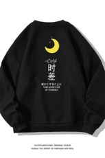 华夫格卫衣圆领卫衣长袖t恤男外套白底HW76047-P30加绒款-P40，男装卫衣，电商A040A