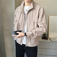 2025店主风春季新款立领休闲简约时尚上衣夹克外套男2503-P120，男装夹克，电商A413
