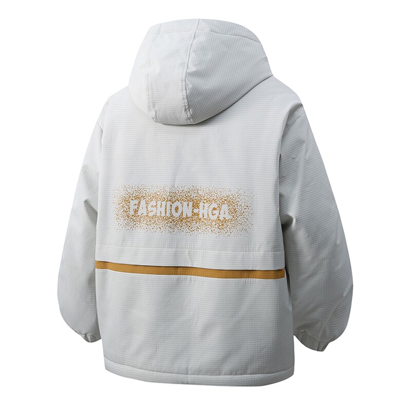 3D冬季外套加绒加厚大码拼色棉衣连帽宽松保暖A436-JK2565-P90,男装棉衣,电商A436