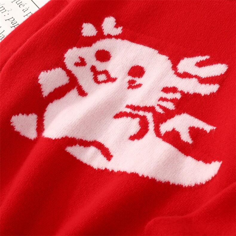 新款儿童加厚羊毛衫可爱卡通图案舒适保暖秋冬,童装儿童羊毛衫,牧皓研