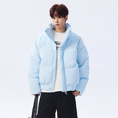 冬季clean纯色棉服潮流中性加厚短款棉衣HZ8816-特P68不议价，男装棉衣，星座610B-1