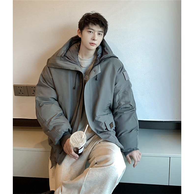 港风连帽可脱卸毛领工装棉衣男大码潮流棉衣男MY77917P138控198，男装棉衣，星座227-7