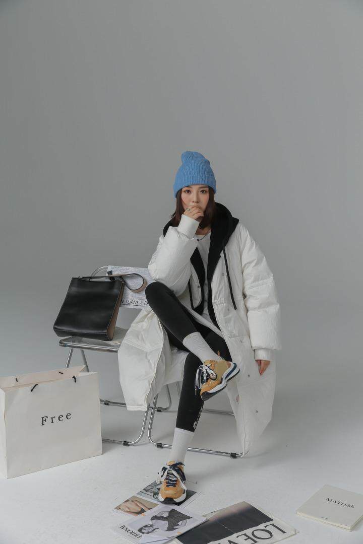 (现货)2021订单款带帽两用长羽绒，其它，墨写