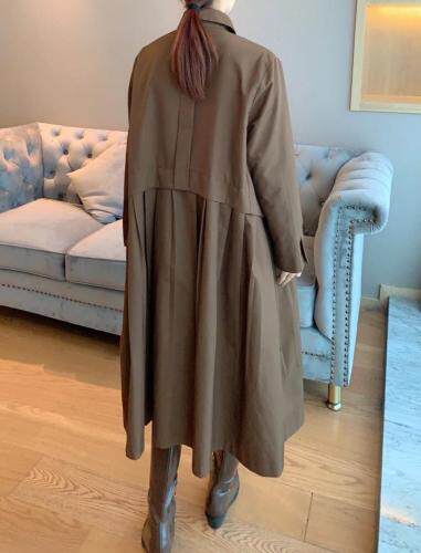 现货秋装新款韩版中长款风衣，女装风衣，格格依恋