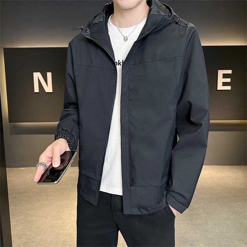 新款青少年店主风秋冬男时尚夹克连帽外套JK2688-P58 控88图片