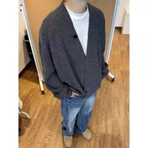 针织衫道袍毛衣秋季开衫老钱百搭松弛慵懒感上衣外套 M8853图片